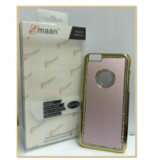 EMAAN - Luxury Diamond Crystal Rhinestone Bling Hard Case Cover For Apple iPhone 6 4.7" - PINK COLOR